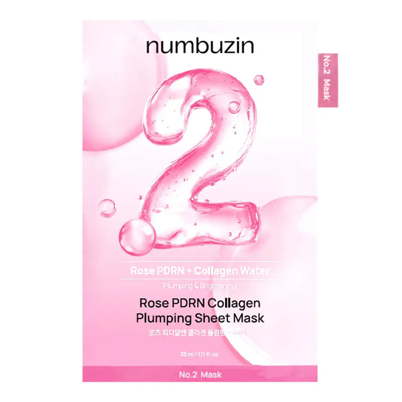 NUMBUZIN No.2 Rose PDRN Collagen Plumping Sheet Mask 33ml (1ea)
