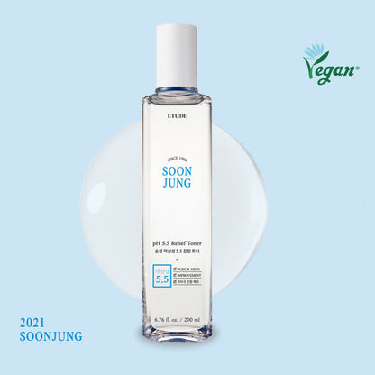 Etude House - Soon Jung pH 5.5 Relief Toner 200mL