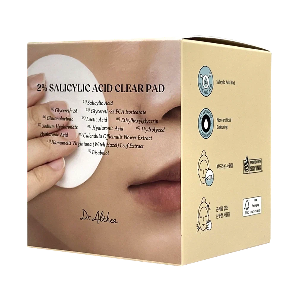 Dr. Althea 2% Salicylic Acid Clear Pad (65 Pads)