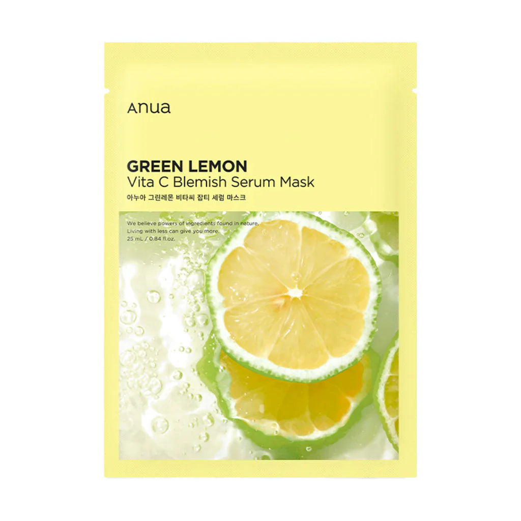 ANUA Green Lemon Vita C Blemish Serum Mask 25ml 1ea