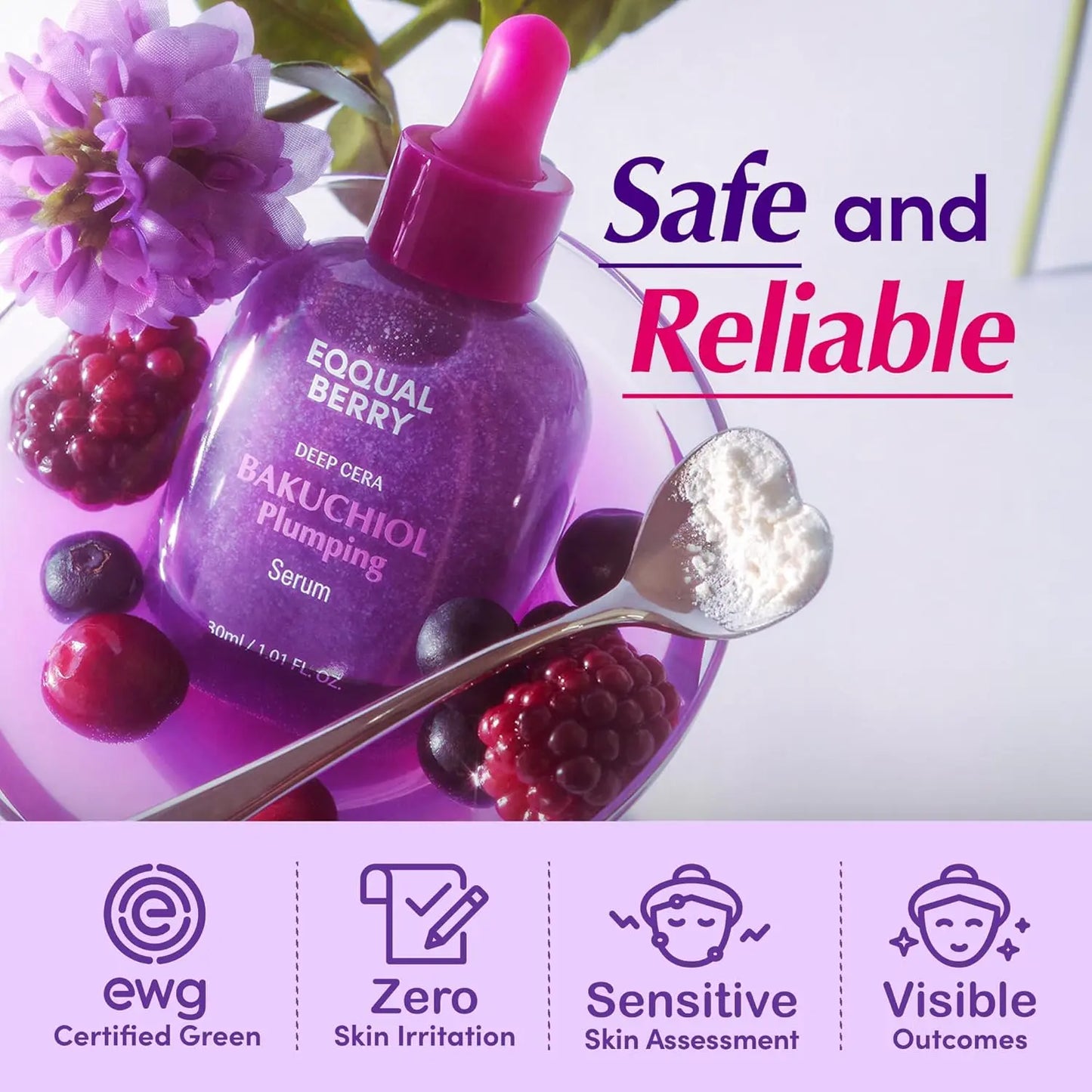 Eqqualberry Bakuchiol Plumping Serum 30ml